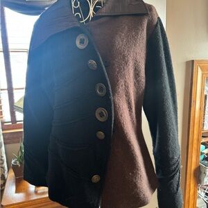 Unique Boutique Black and Brown Women's Jacket